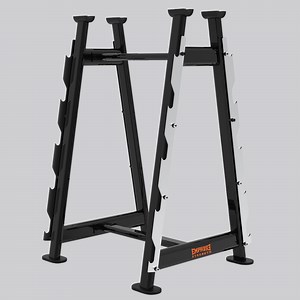[Hot Item] Gym Barbell Rack Set Dumbbell Strength Training Bumper and Barbell Storage Barbell Rack (For 10 Pics)