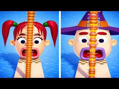 Sandwich Runner | Redhead Girl vs Purple Hat Witch - Satisfying Relaxing Speedrun Gameplay