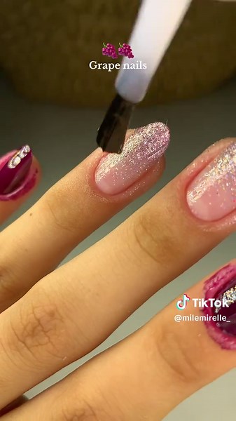 Grape Nails: Unique Nail Art Ideas with Purple Designs