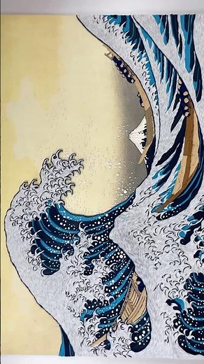 Quilling “The Great Wave off Kanagawa“ 🌊 #quilling #art