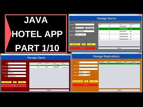 Java Project Tutorial - How To Make a Hotel Management System Project In Java NetBeans | Part 1/10
