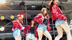 [4K] 大学生 K-POP コピーダンス AOA アイドル Good Luck 文化祭