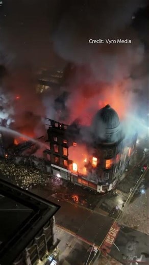 Fire crews fight blaze near Glasgow central station