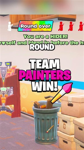 I Found the CRAZIEST Hiding Spots in Paint and Seek😂 #fortnite #fyp #paintandseek #mecchachameleon