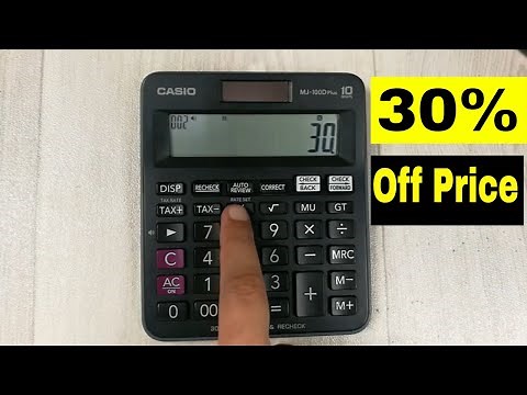 How to Calculate 30 Percent Off a Price on Calculator