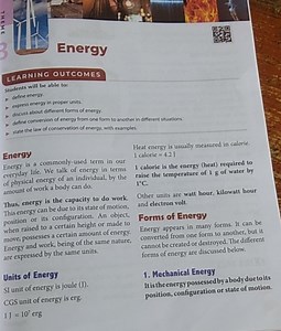 Energy and Its UnitsEnergy is the capacity to do work.SI uni... | Filo
