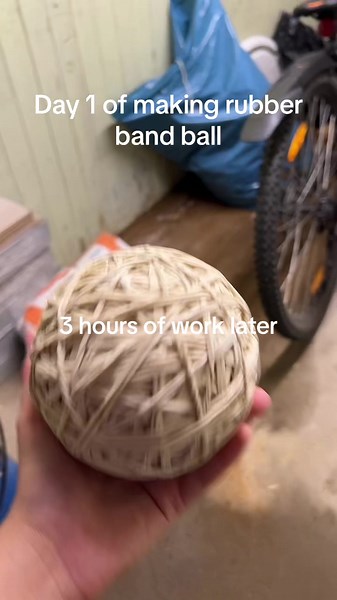 Day 1 of mine rubberband ball #foryou #fyp #viralvideo #xyzbca #viraltiktok