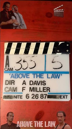 Above the Law (1988) Original Production Clapperboard #stevenseagal #abovethelaw #80smovies #akido
