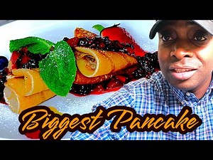 How to make the world biggest pancake 🥞 From Chef Ricardo Cooking!