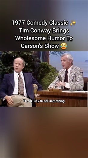1977 Comedy Classic ✨️ Tim Conway Brings Wholesome Humor To Carson's Show 😂