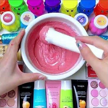 DIY Pink Slime | ASMR Slime Relax #slimeasmr #satisfying #slime