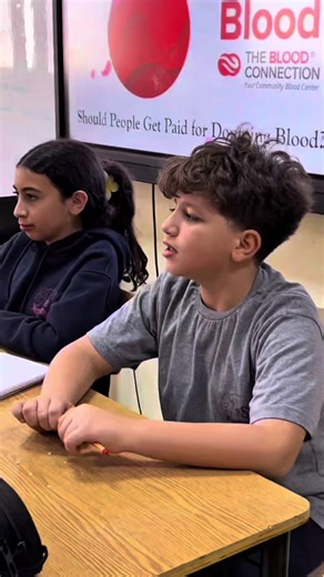Debate on Paid Blood Donation by Year 6 Students