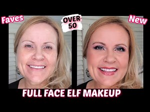 FULL FACE USING ELF Makeup OVER 40