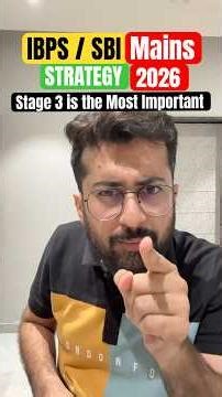 The 3 Stages To Master SBI/IBPS Mains Quant 2026 (Most Students Miss Stage 3) || Aashish Arora