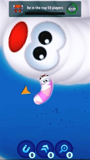 Worms Zone io 🥶Little big snake game video #shorts​ #snake​ #game​ #wormszone​ part 52 #2026