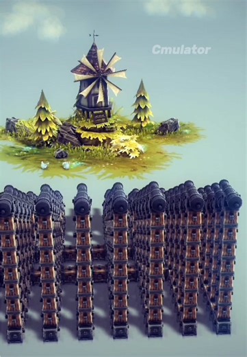 ซีมูเลเตอร์ VS บ้าน NPC #besiege #cmulator #gaming #Opthus #เเว่นกรองเเสง