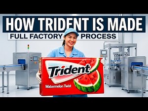 How Trident Chewing Gum Is Made Full Factory Process From Raw Materials to Customer