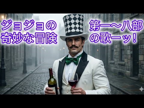 【ジョジョの奇妙な冒険】第一部から第八部までを歌にしたーッ！！！