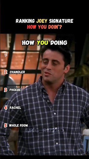 Ranking Joey’s Best How You Doin’? Moments 😂