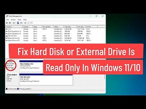 Fix Hard disk or External Drive Is Read only In Windows 11/10