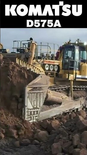 The Incredible Power of Komatsu D575A Superdozer #shorts