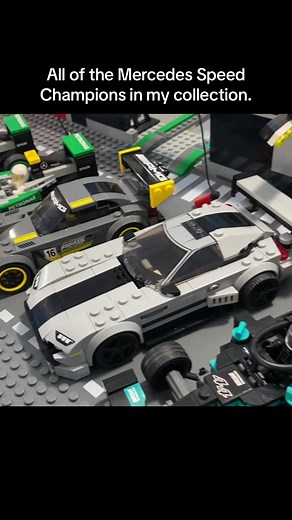 I now have both a 6w & 8w Mercedes AMG GT3 in my collection. The 6w is set 75877 and the 8w is an alt-build using set 76909 designed by @rebrickstudio Build tutorial available on his YouTube account. The second slide on this post shows ALL of the Mercedes cars in my collection, both official Lego sets and mocs. 6w F1 Cars from set 75883(2017) 6w AMG GT3 set 75877(2017) 8w AMG GT3 Alt-build 8w F1 cars set 76909(2022) Project One set 76909(2022) • • • #legotiktok #legospeedchampions #lego #legocar