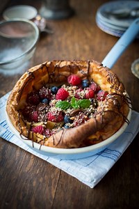 20K views · 478 reactions | Dutch Baby Pancakes! They are made using a pancake-like batter but are baked in the oven until golden and puffy, much like a Yorkshire pudding. | Donal Skehan | Facebook