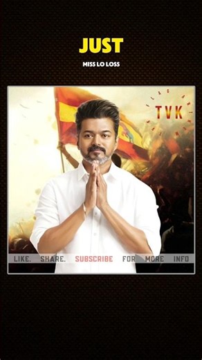 Thalapathy Vijay Missed CM by JUST 9 Seats 😳 | 2000 Votes Margin Shock