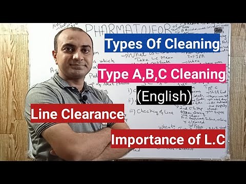 Line Clearance | Line Clearance In Pharmaceutical Industries | Type A,Type B & Type C Cleaning