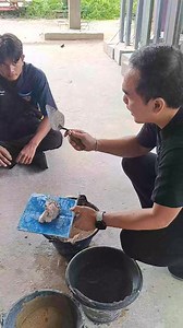 มาฝึกปั้นปูนกัน | แผนกวิชาช่างก่อสร้าง เทคนิคชัยนาท