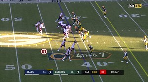 Anthony Miller can't stay in bounds on fourth-down play
