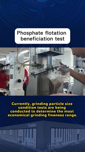 【#Xinhai_Solution】This #mineral processing test is a #flotation test for #phosphate ore. | Shandong Xinhai Mining Group Co., Ltd.