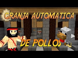 | TUTORIAL REDSTONE | GRANJA DE POLLOS ASADOS AUTOMATICA