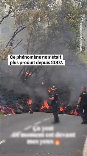 Piton de la Fournaise : une route nationale bloquée à cause des coulées de lave