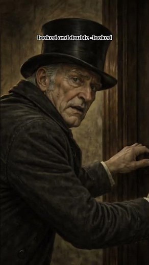 Scrooge's Reality Cracks at His Own Door #dickens #chilling