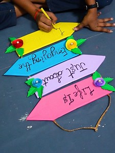 Pencil Wall decor diy usingh cardboard #decor #wall #diy #craft | Click For Craft