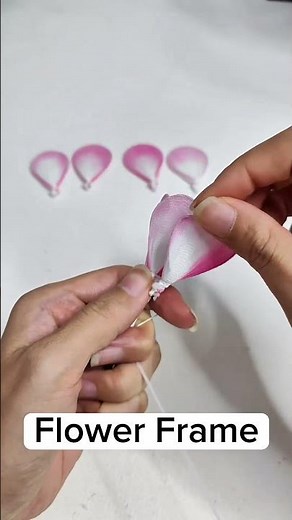 How to Make Pink Ombre Camellia Nylon Stocking Flower_Easy Realistic Tutorial 2026_Flower Frame #diy