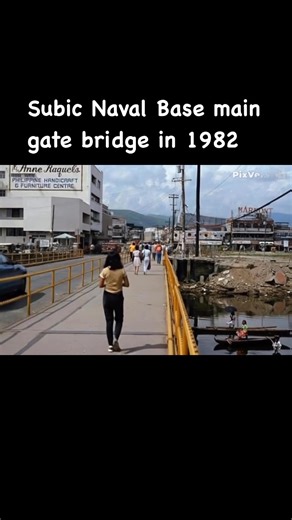 Subic Naval Base main gate bridge scene (an AI-generated video from the 1982 USS Ranger Westpac Cruise Book photo) | TAGA GAPO KA BA? Olongapo and Subic Bay Memories