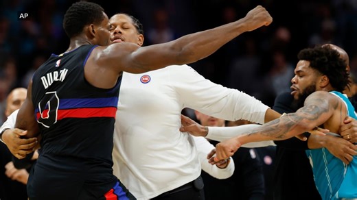 NBA on-court brawl leads to 4 player suspensions