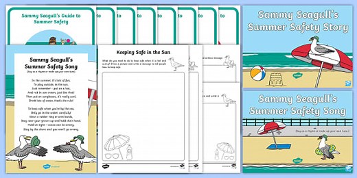 Sammy Seagull's Summer Safety Story Resource Pack