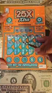 LIVE HIGHLIGHTS! $5 25X XTRA ILLINOIS LOTTERY SCRATCH OFF WINNER