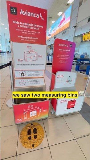 DOES ANYONE KNOW WHICH ONE IS CORRECT? AVIANCA AIRLINES PERSONAL ITEM SIZE #travel ‪@avianca‬