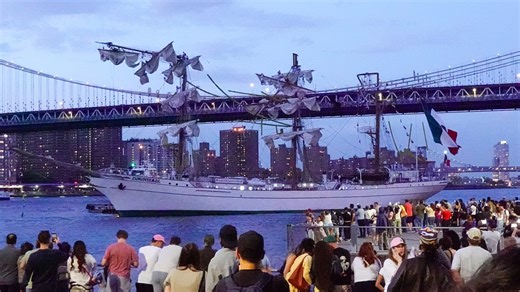 Two crew members killed after Mexican vessel ‘Cuauhtémoc’ collides with Brooklyn Bridge