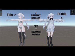 How to add clothes to your avatar - Modular avatar/VRCFury/Chocopoi