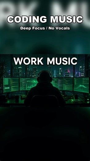 Coding Music for Deep Focus 🎧 Work Mode #Shorts