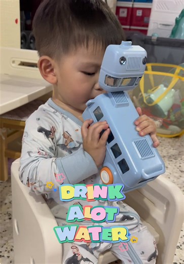 My Boy's BUS Era: Hydrating with a New Water Bottle