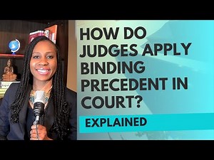 How judges apply binding precedents in court.