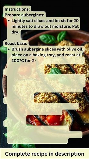 Baked Aubergine with Tomato & Herb Crust – Recipe by What Shall I Cook