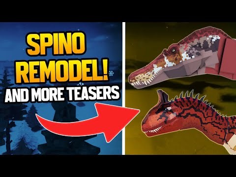 Jurassic Blocky New SPINO REMODEL Teaser And More!