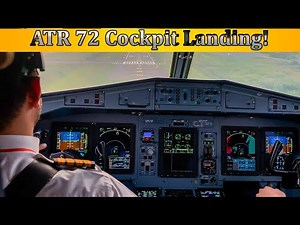 ATR 72 Cockpit View | Stunning Approach & Landing at Rasht Airport, Iran
